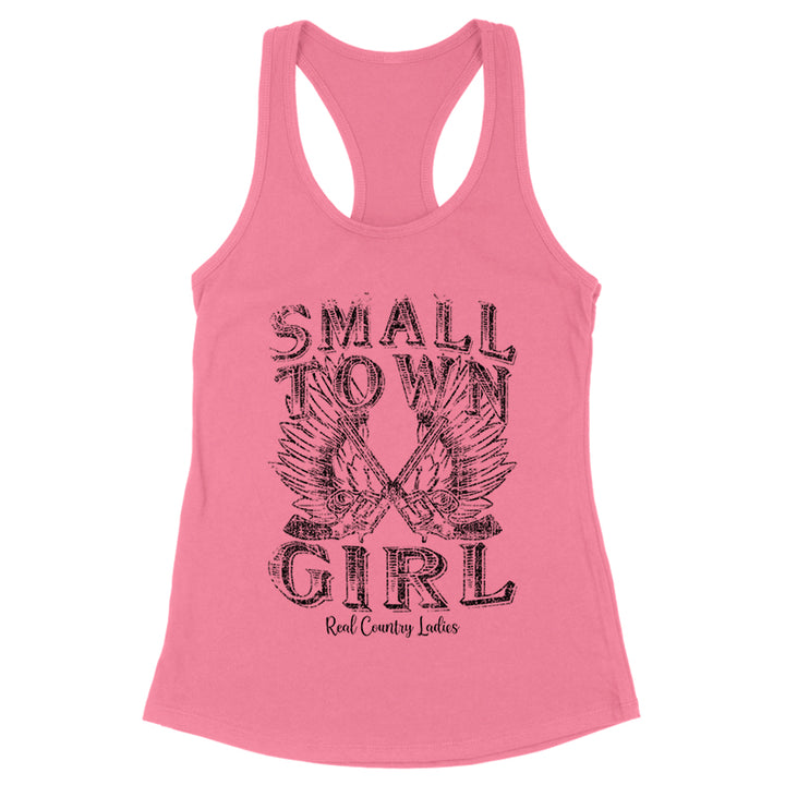 Small Town Girl Black Print Front Apparel