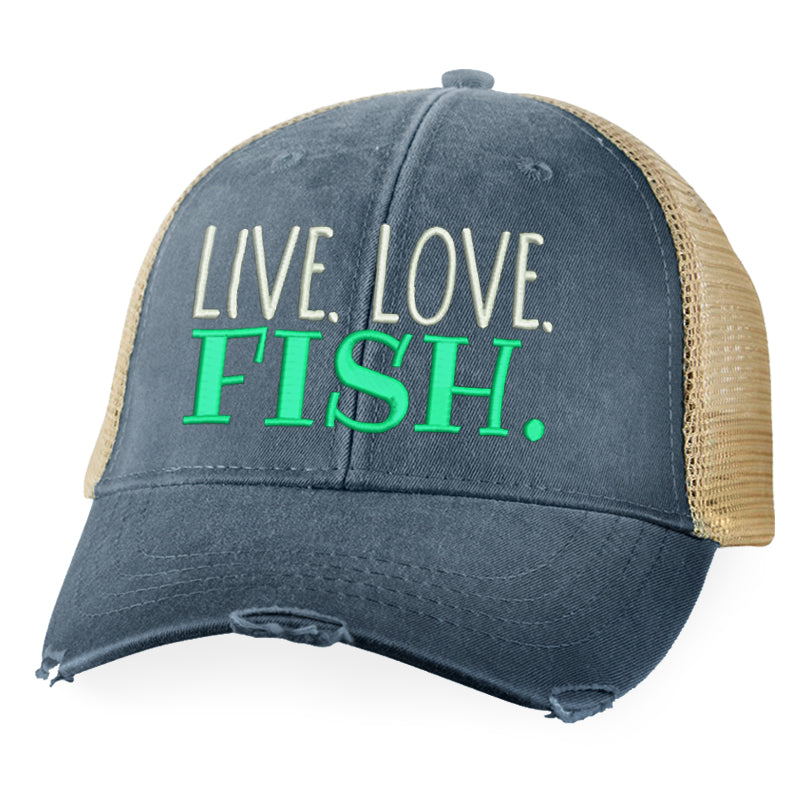 Live Love Fish Hat