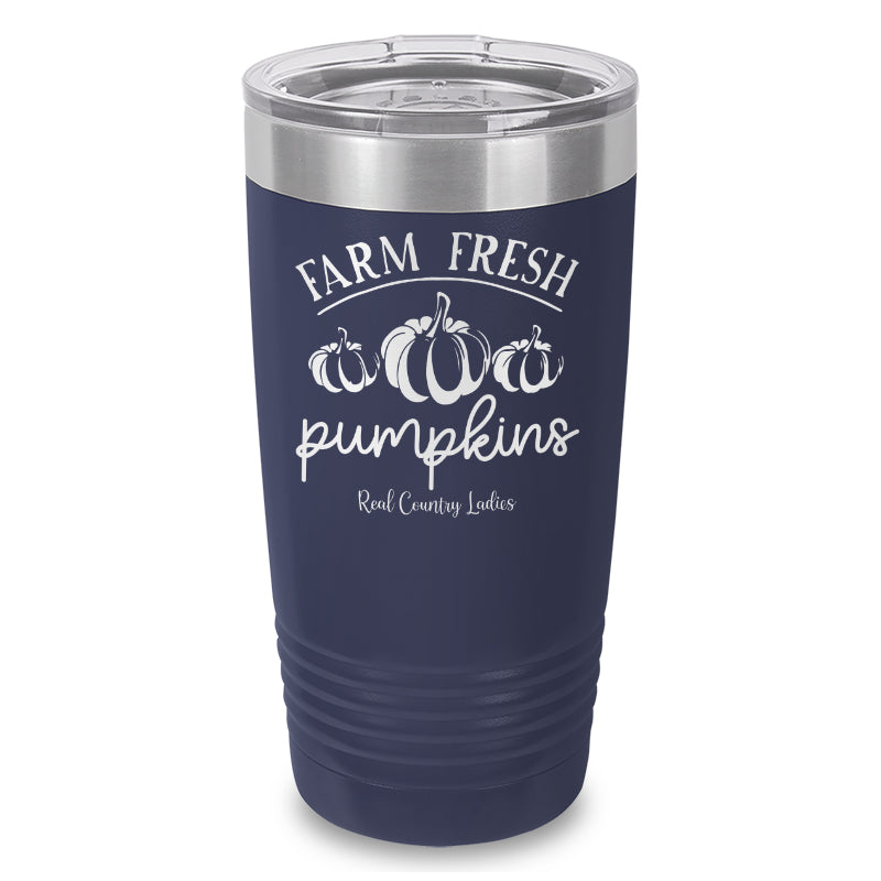 Falling For Deals | Farm Fresh Pumpkins Laser Etched Tumbler