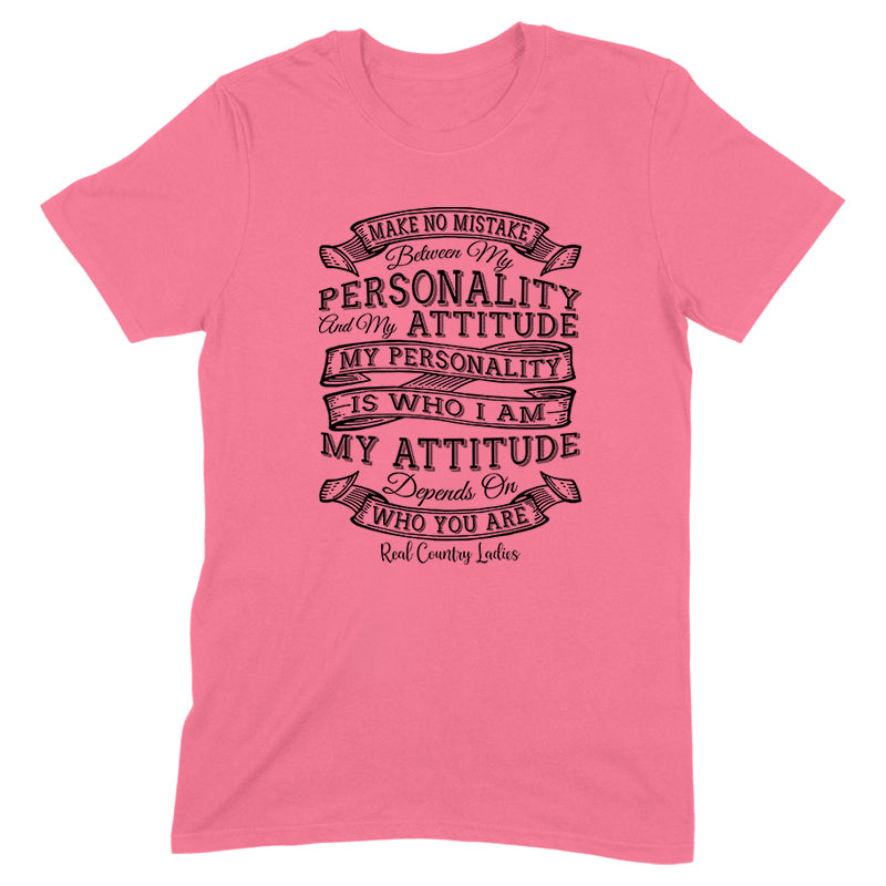 Personality Attitude Black Print Front Apparel