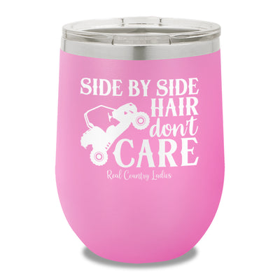 Side By Side Hair Don't Care 12oz Stemless Wine Cup