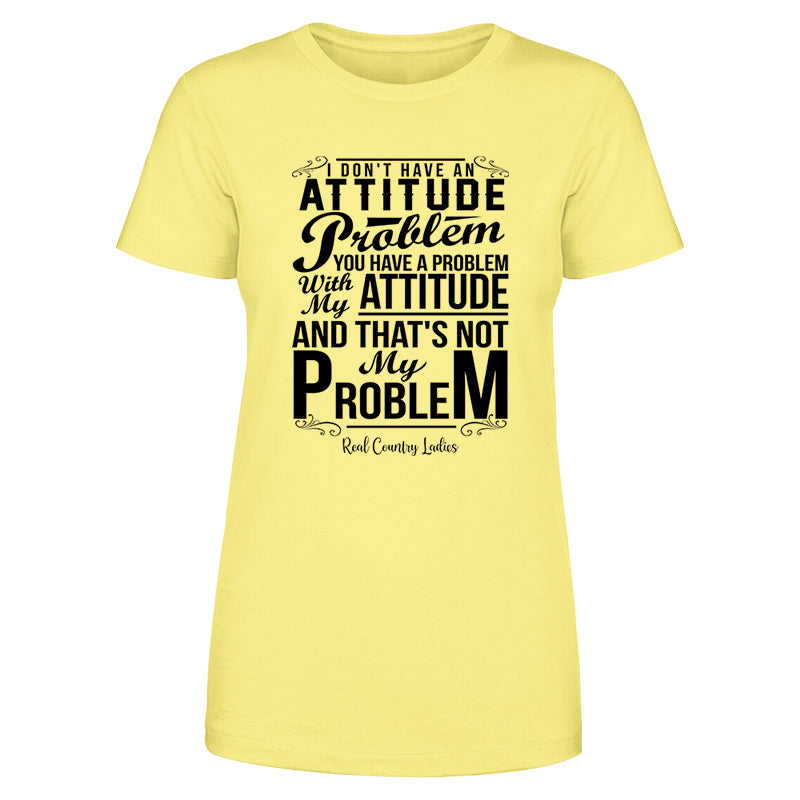 Not My Problem Black Print Front Apparel