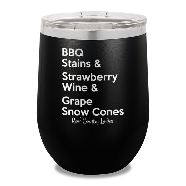 BBQ Stains 12oz Stemless Wine Cup