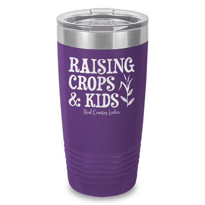 Raising Crops And Kids Laser Etched Tumbler