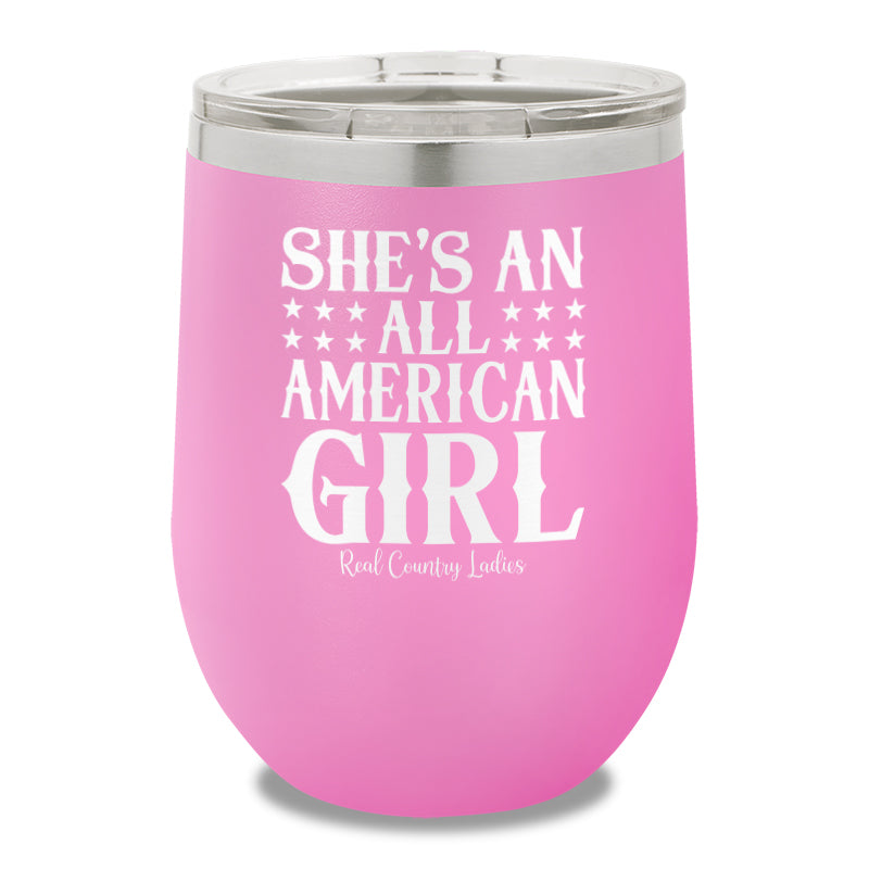 All American Girl 12oz Stemless Wine Cup