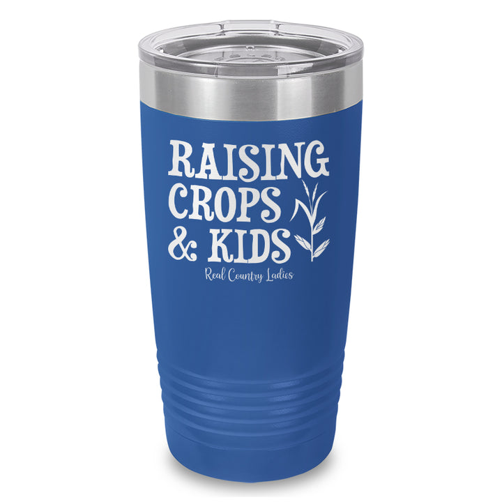 Raising Crops And Kids Laser Etched Tumbler