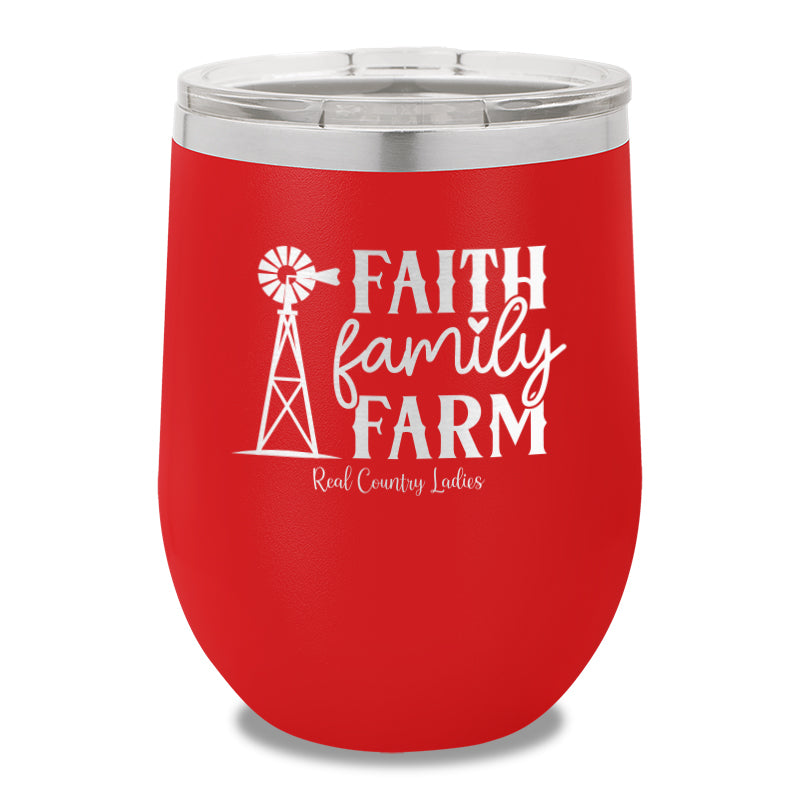 Faith Family Farm 12oz Stemless Wine Cup