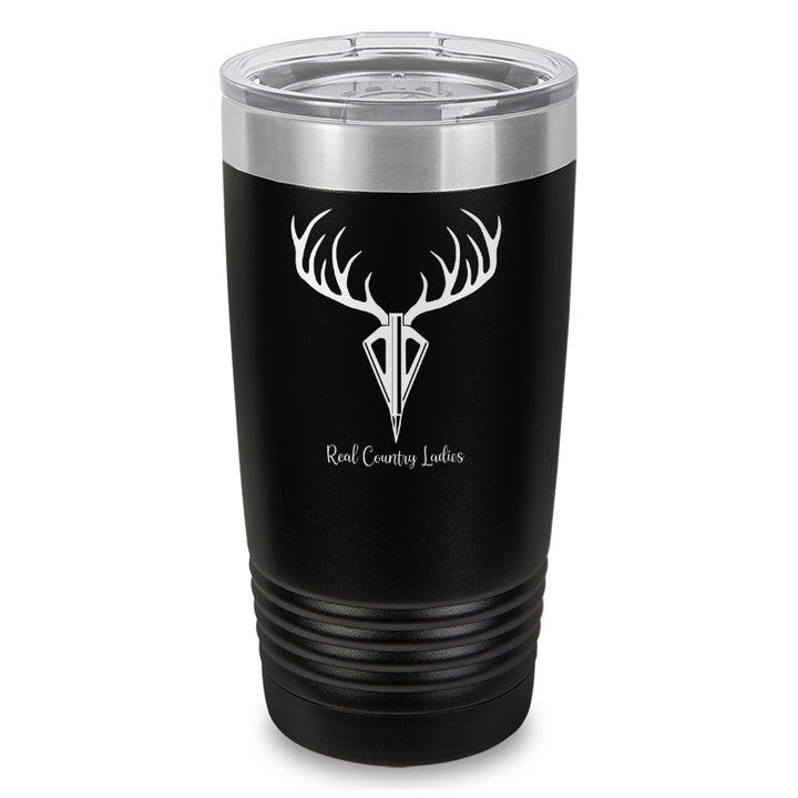 Arrow Deer Laser Etched Tumbler