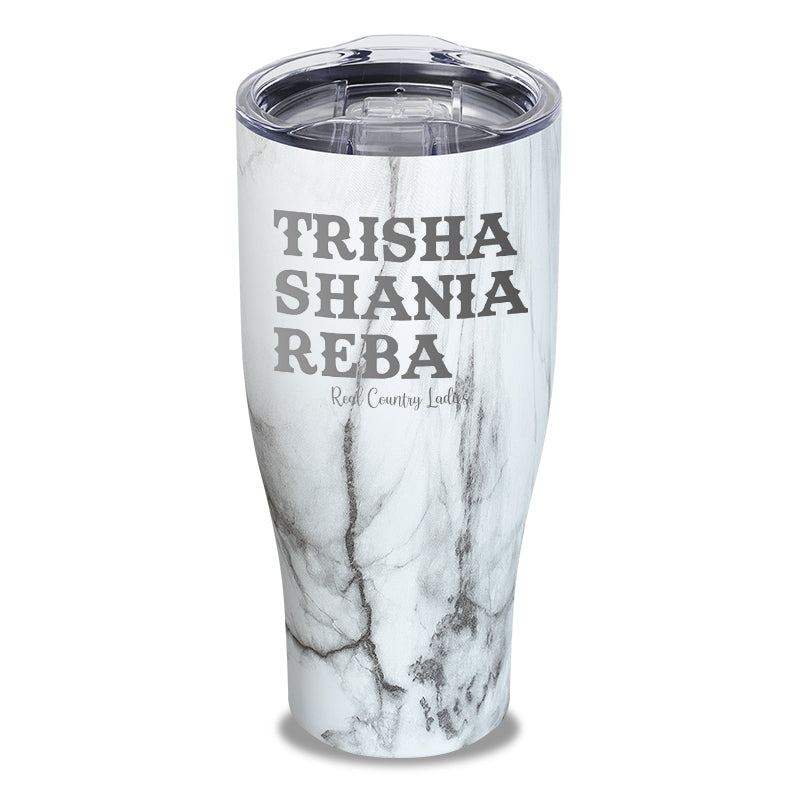 Trisha Shania Reba Laser Etched Tumbler