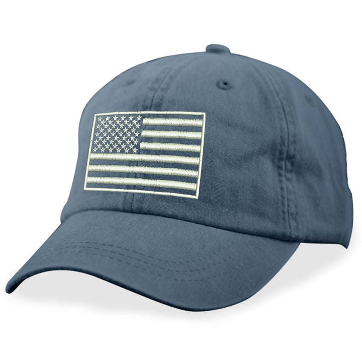 White USA Flag Hat