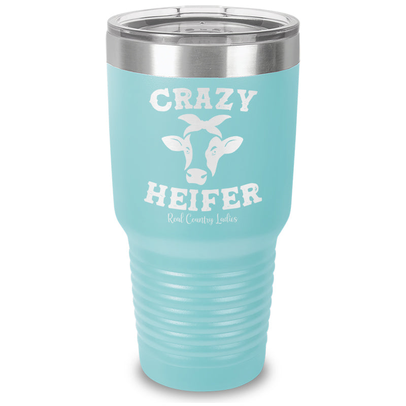 Crazy Heifer Laser Etched Tumbler