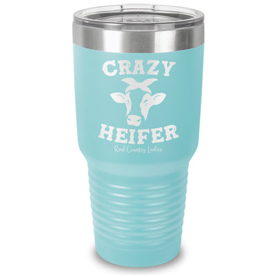 Crazy Heifer Laser Etched Tumbler