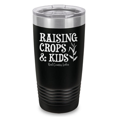 Raising Crops And Kids Laser Etched Tumbler