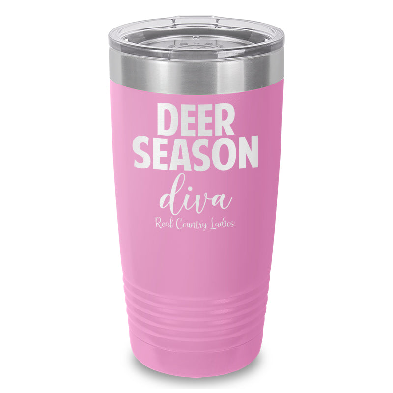 Deer Season Diva Laser Etched Tumbler