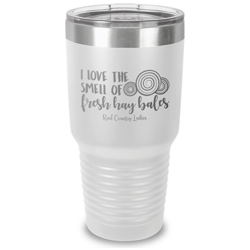 Fresh Hay Bales Laser Etched Tumbler