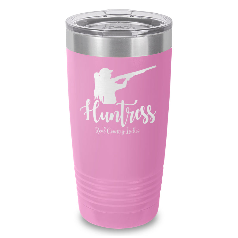 Huntress Shotgun Laser Etched Tumbler