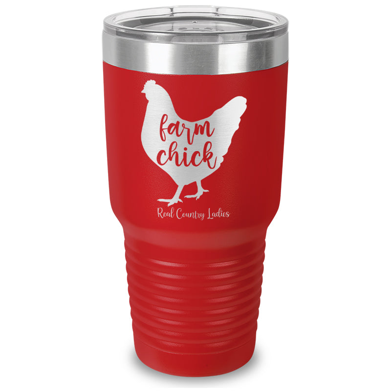 Farm Chick Laser Etched Tumbler