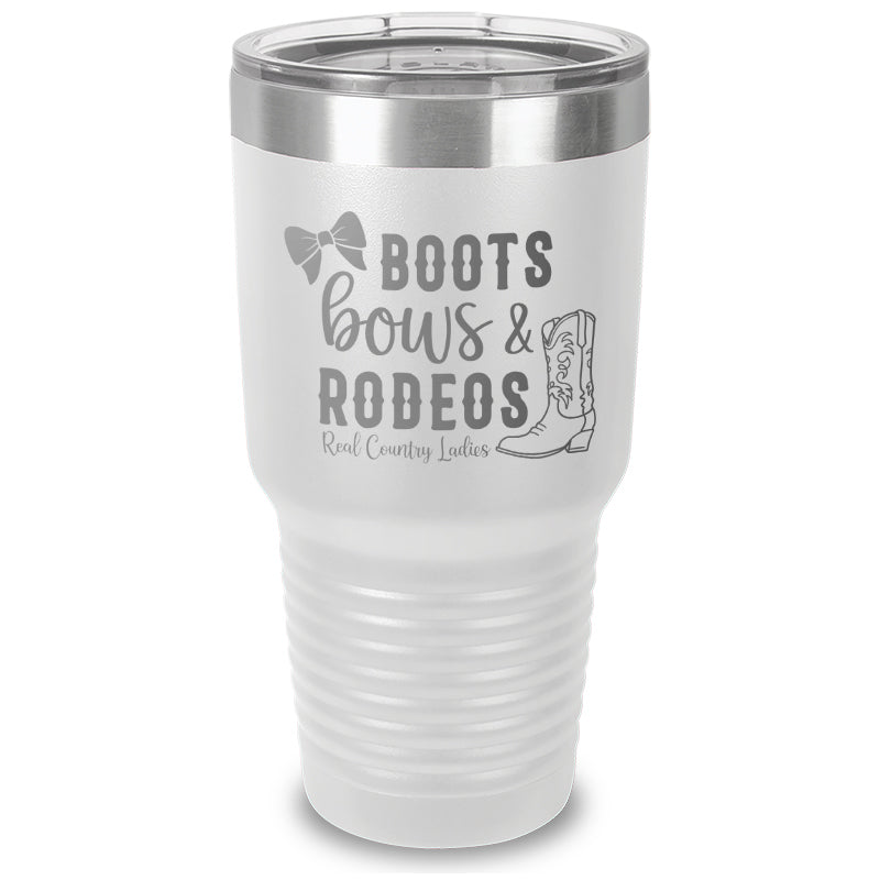 Boots Bows And Rodeos Laser Etched Tumbler