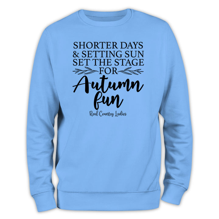 Shorter Days And Setting Sun Crewneck Sweatshirt