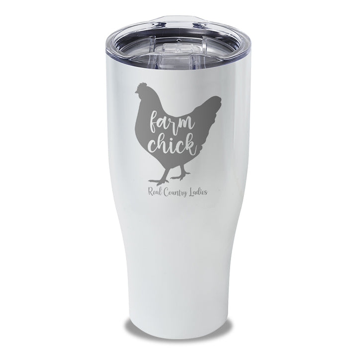 Farm Chick Laser Etched Tumbler