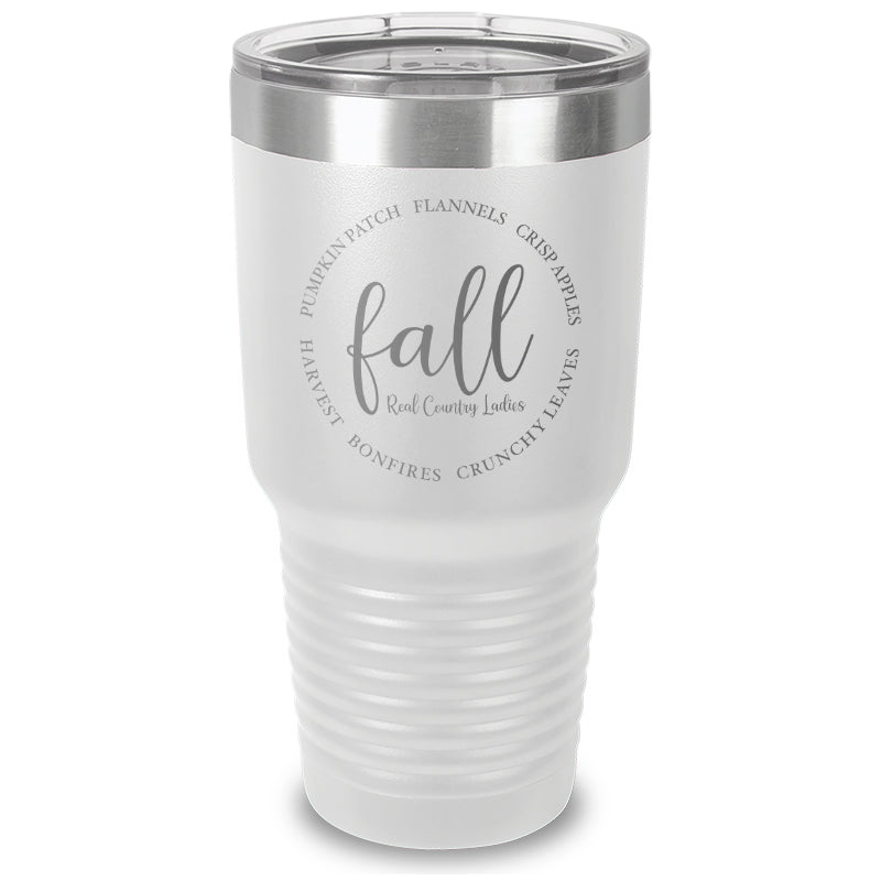 Fall Laser Etched Tumbler