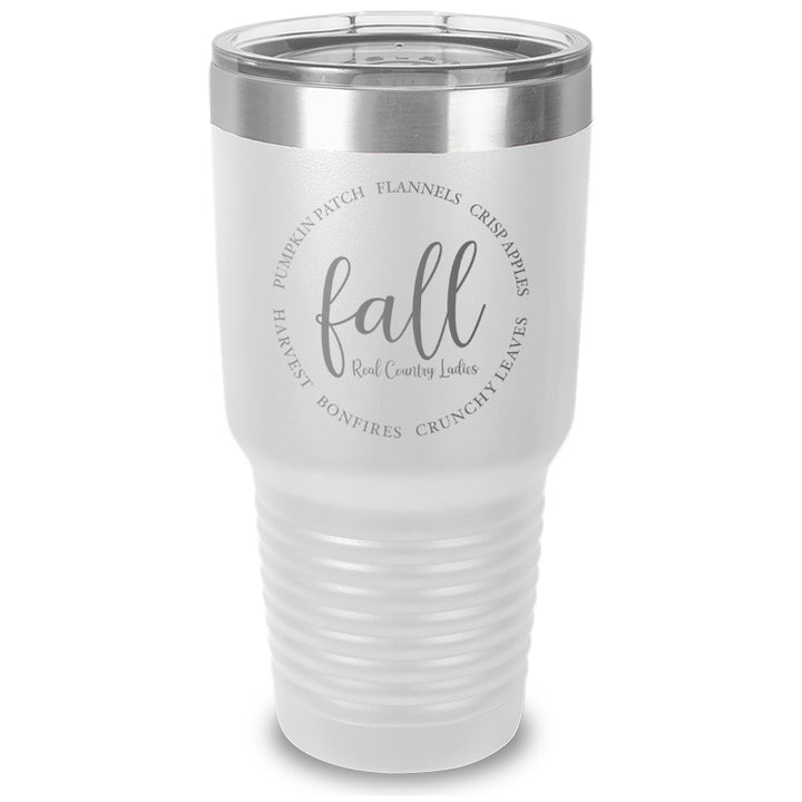 Fall Laser Etched Tumbler