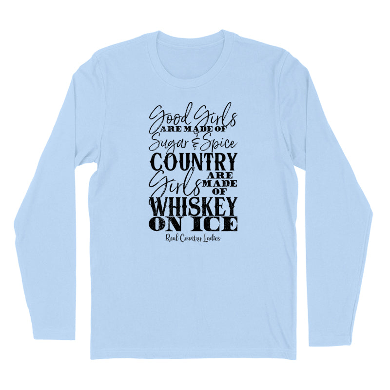 Whiskey On Ice Black Print Hoodies & Long Sleeves