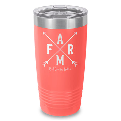 Farm Arrows Laser Etched Tumbler