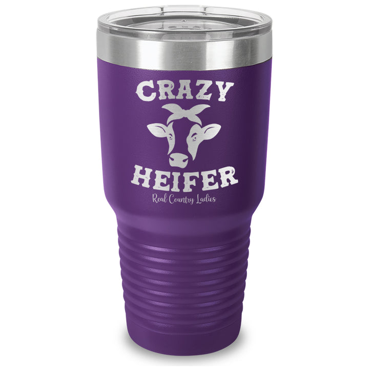 Crazy Heifer Laser Etched Tumbler