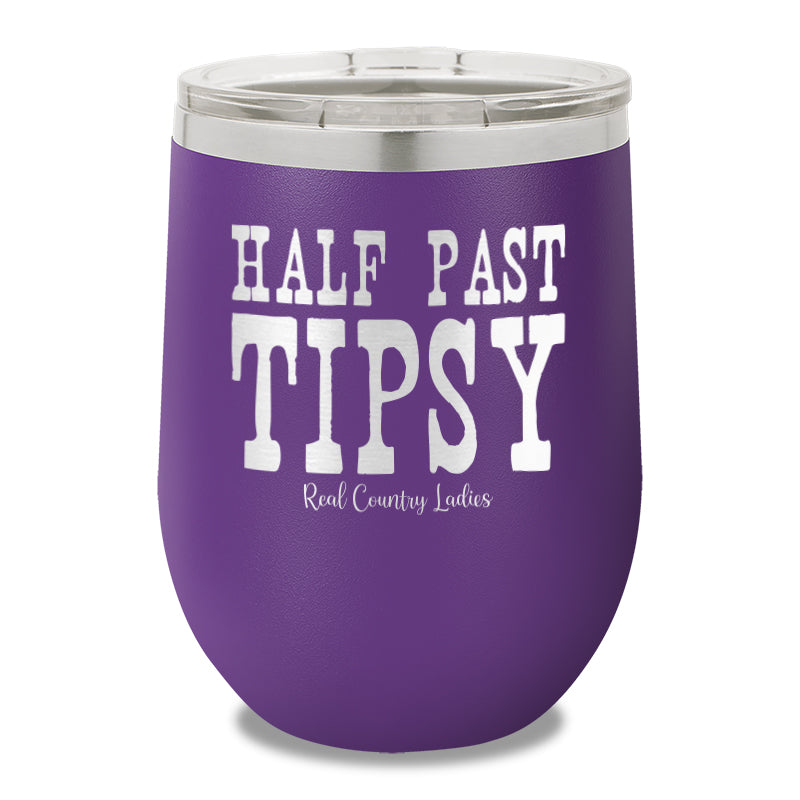 Half Past Tipsy 12oz Stemless Wine Cup