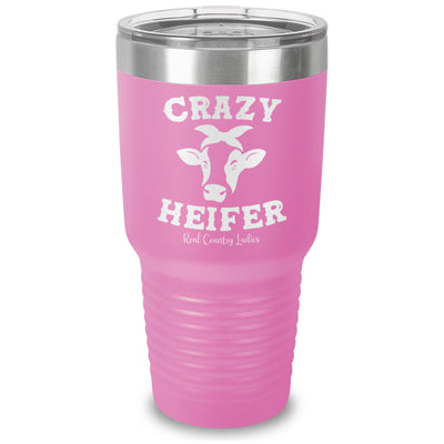 Crazy Heifer Laser Etched Tumbler