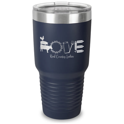 Farmhouse Love Laser Etched Tumbler