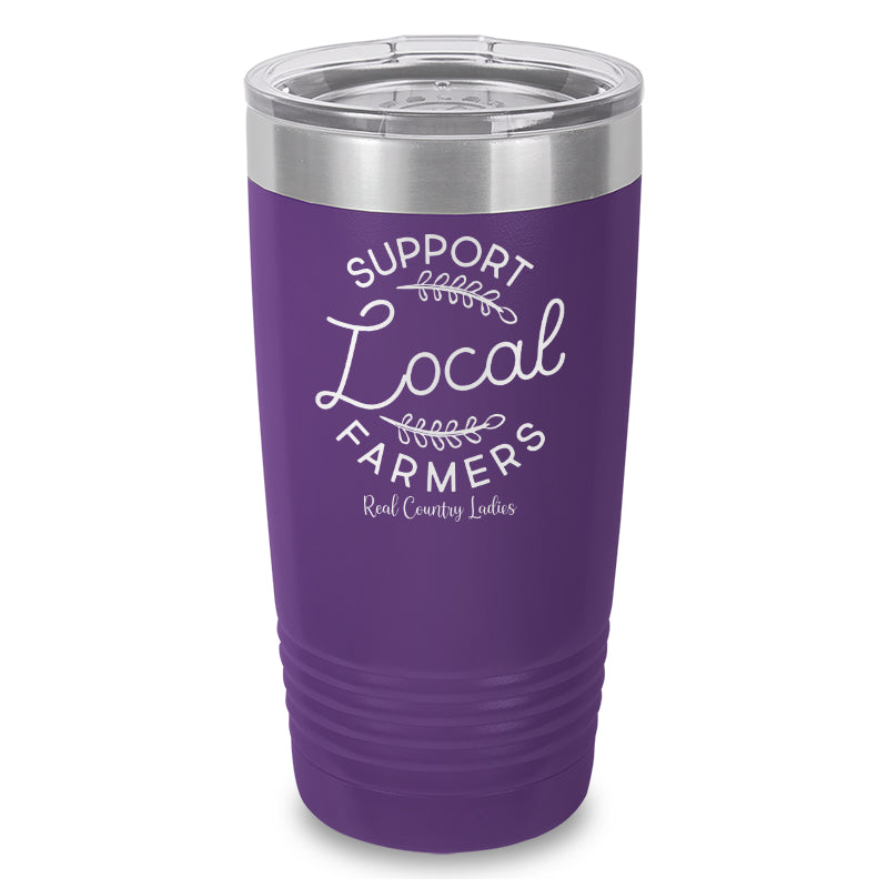 Support Local Farmers Laser Etched Tumbler