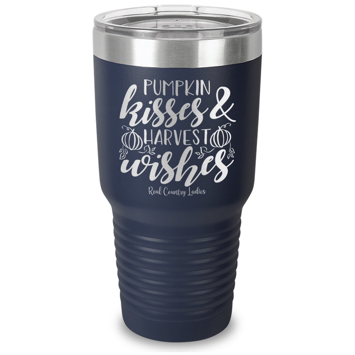 Pumpkin Kisses Laser Etched Tumbler