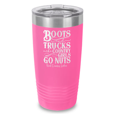 Boots And Trucks Laser Etched Tumbler