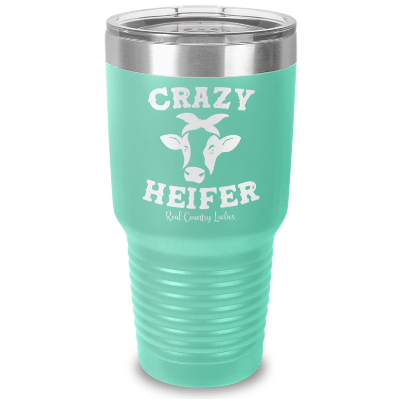 Crazy Heifer Laser Etched Tumbler