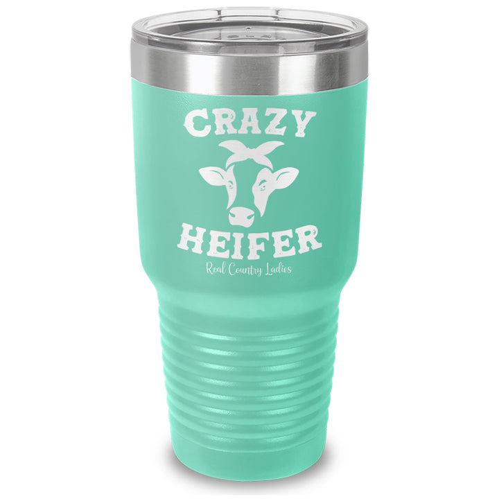 Crazy Heifer Laser Etched Tumbler