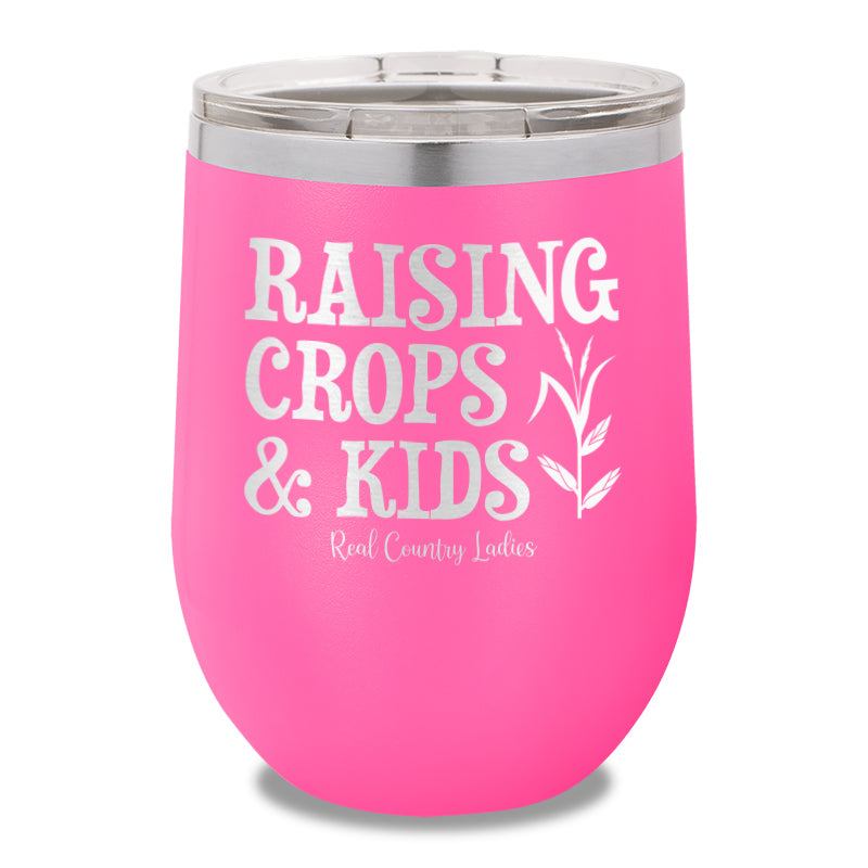 Raising Crops And Kids 12oz Stemless Wine Cup