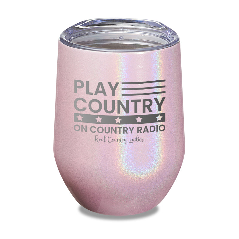 Play Country On Country Radio Laser Etched Tumbler