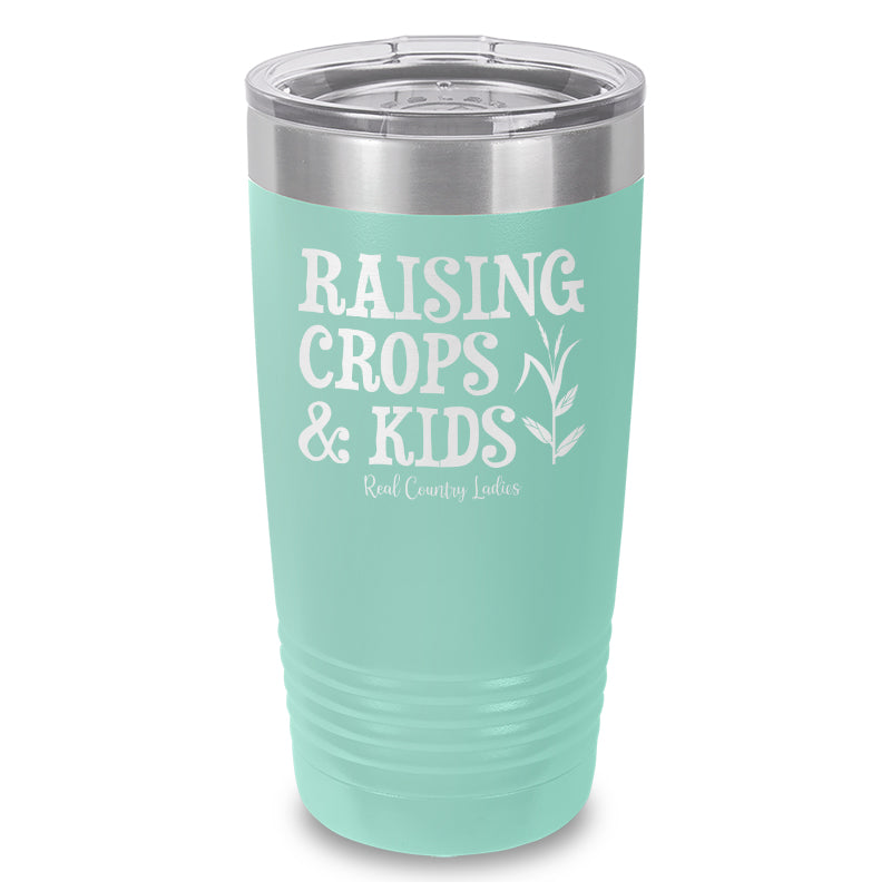 Raising Crops And Kids Laser Etched Tumbler