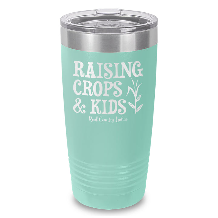 Raising Crops And Kids Laser Etched Tumbler