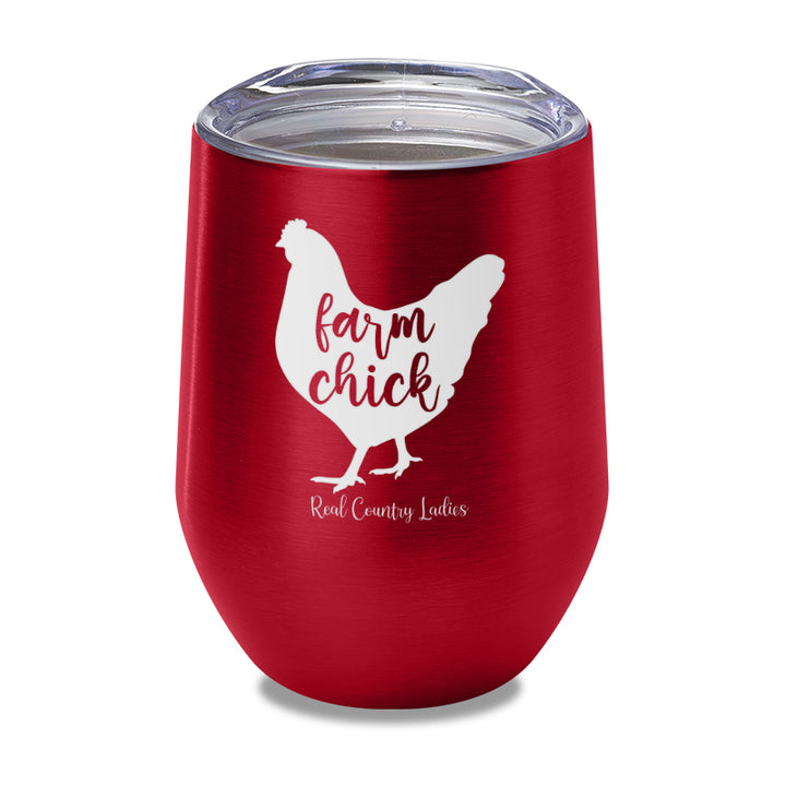 Farm Chick Laser Etched Tumbler