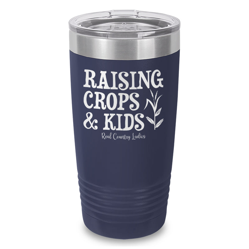 Raising Crops And Kids Laser Etched Tumbler