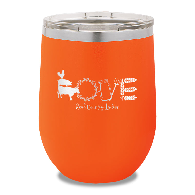 Farmhouse Love 12oz Stemless Wine Cup