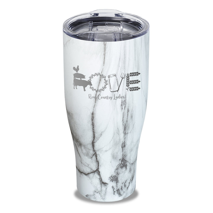 Farmhouse Love Laser Etched Tumbler