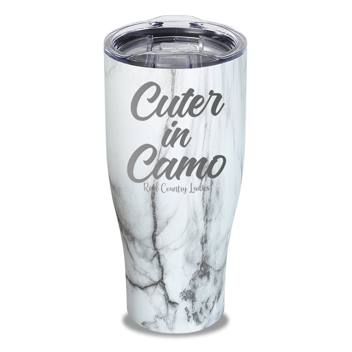 Cuter In Camo Laser Etched Tumbler