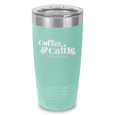 Coffee And Cattle Laser Etched Tumbler