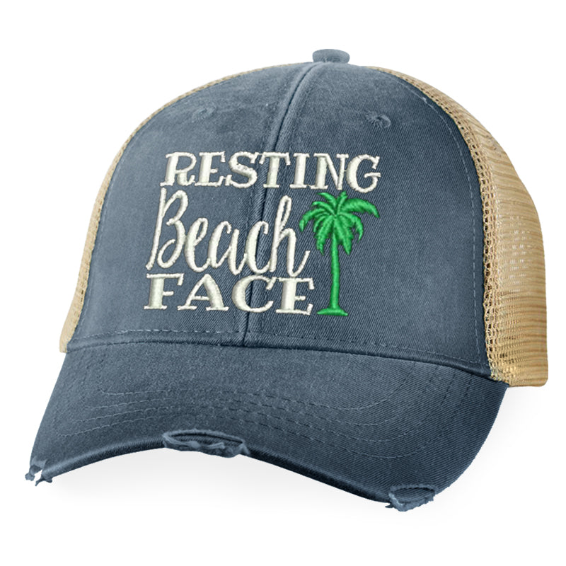 Resting Beach Face Hat