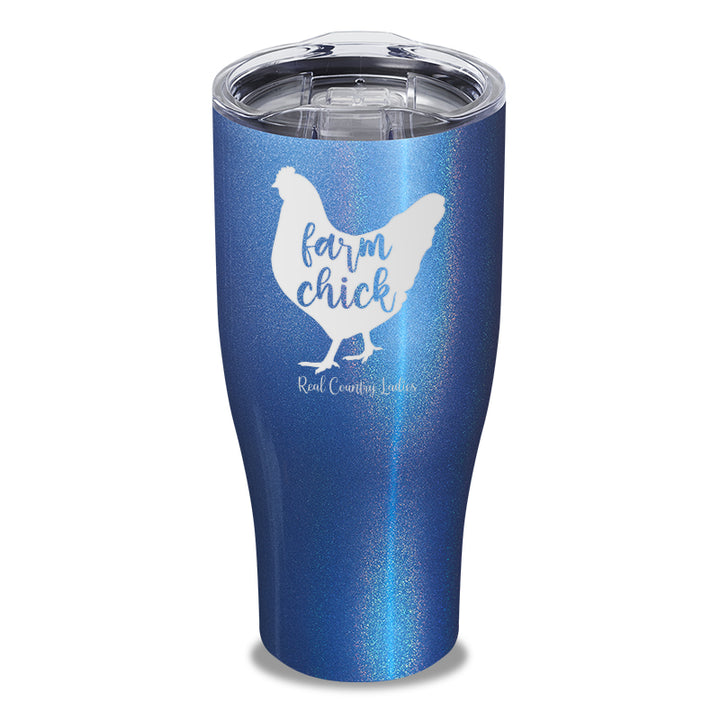 Farm Chick Laser Etched Tumbler