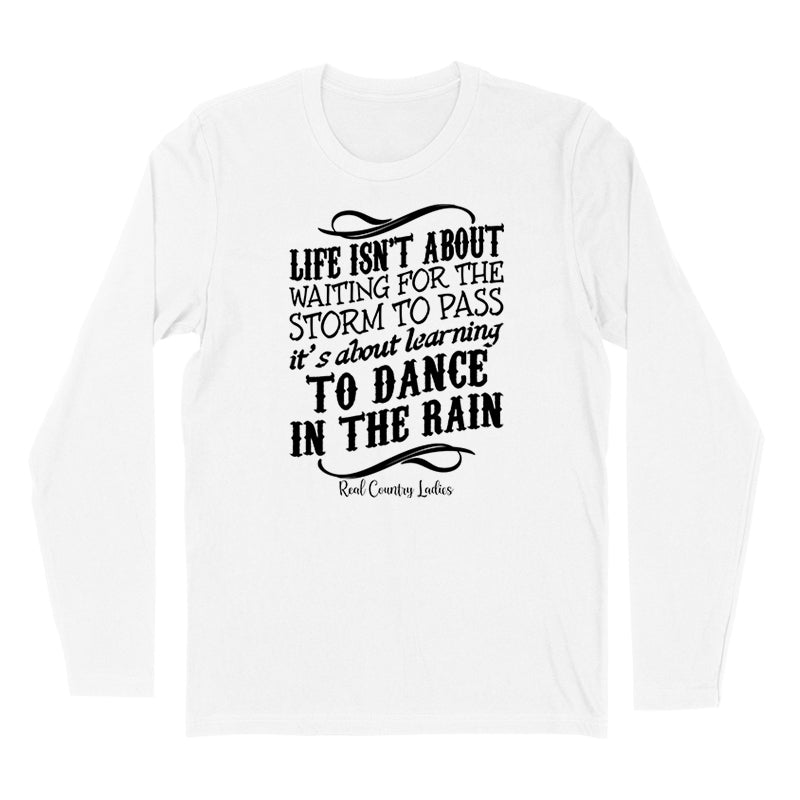 Dance In The Rain Black Print Hoodies & Long Sleeves